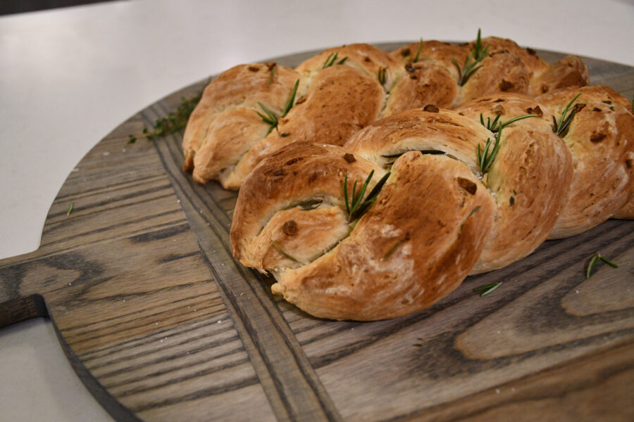 Vegan Rosemary and Garlic Challah